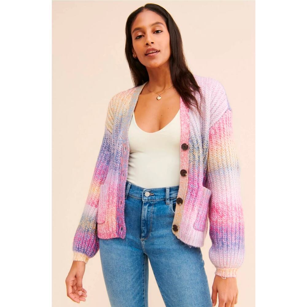 Anthropologie- BB Dakota Striped Cardigan